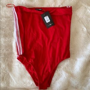 Fashion nova red tube top bodysuit